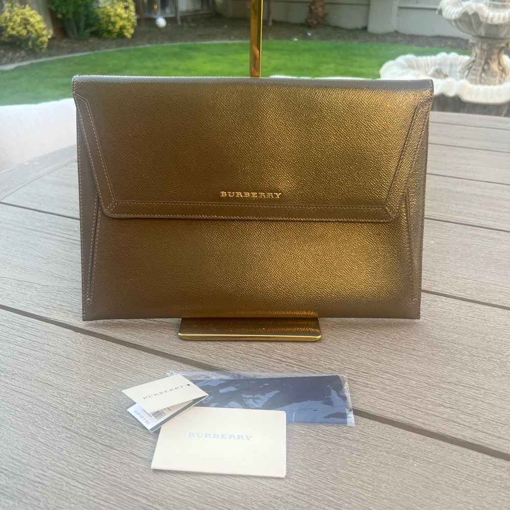 Burberry Metallic Gold Wristlet